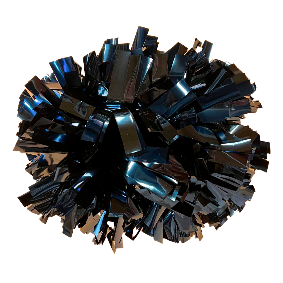 Metallic marinblå pom pom