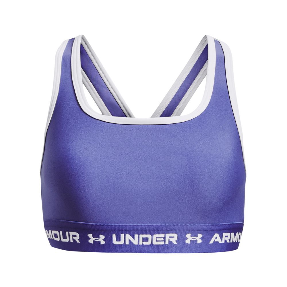 Under Armour girls' G Crossback Mid Solid sports bra