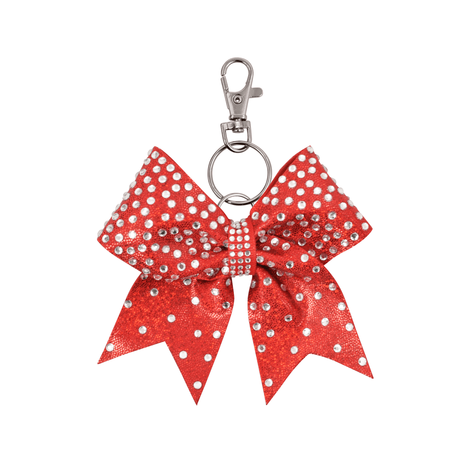 Red Full On Stones hairbow keyring