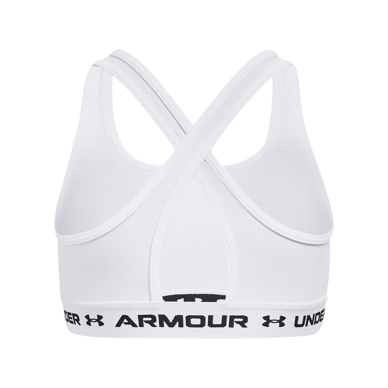 Under Armour girls' G Crossback Mid Solid sports bra