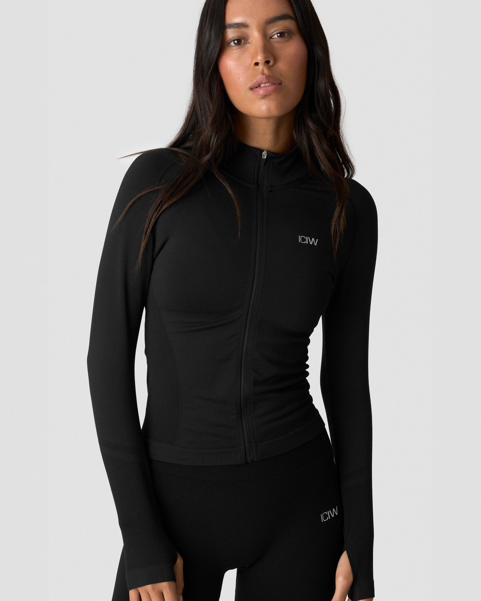 ICANIWILL Define Seamless Zip Long sleeve Jacket