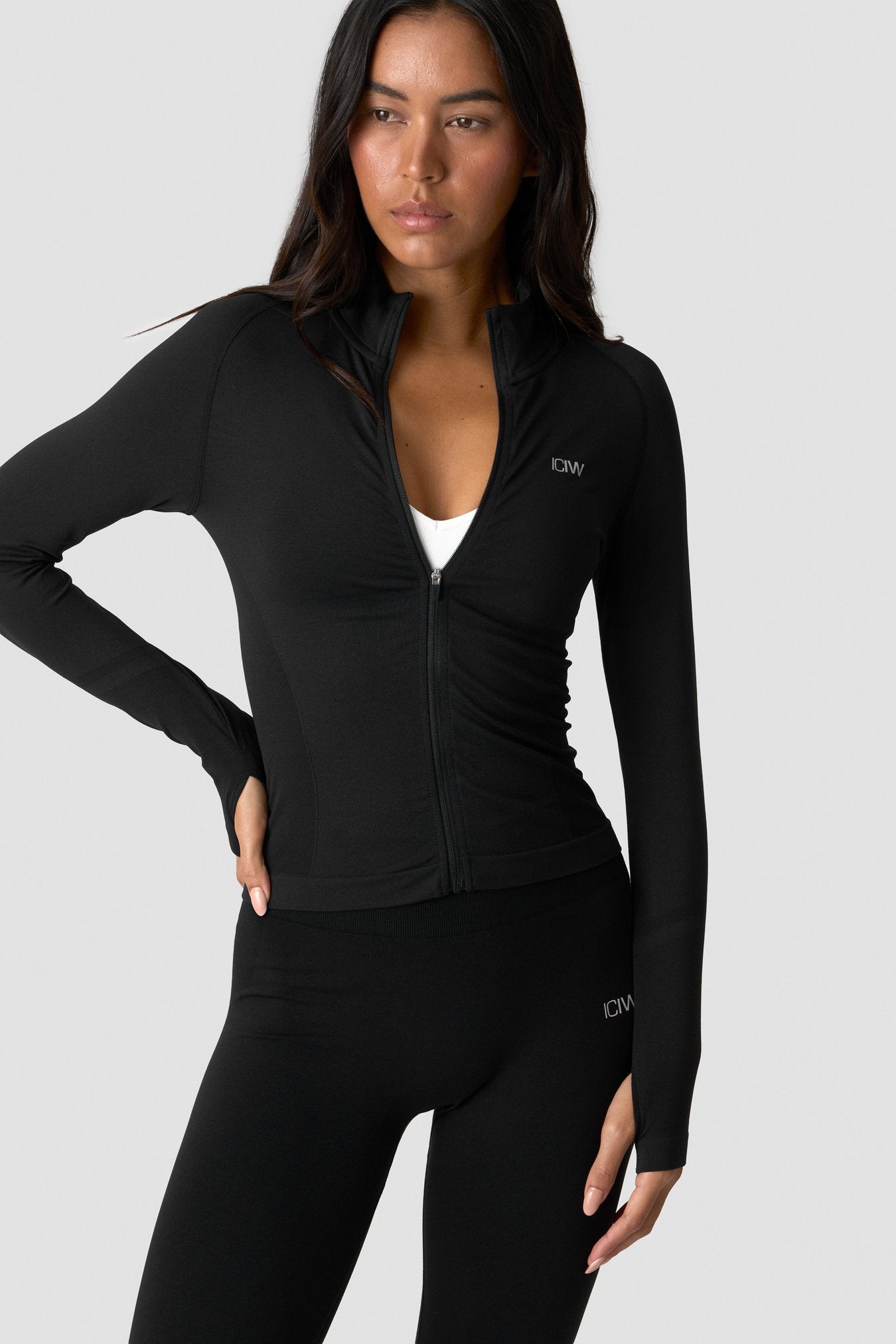 ICANIWILL Define Seamless Zip Long sleeve Jacket
