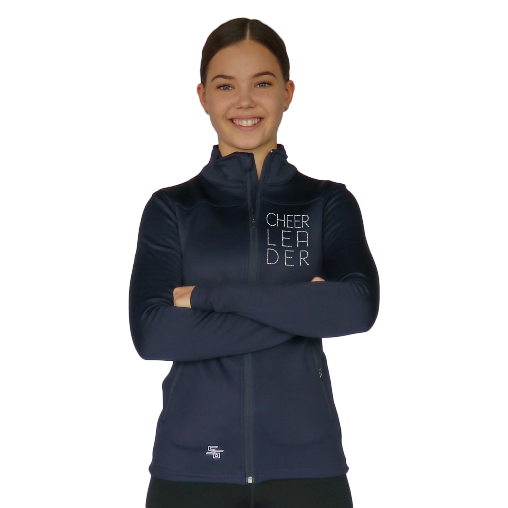 Skillz Gear Invincible jacket with CHEER-LEA-DER print