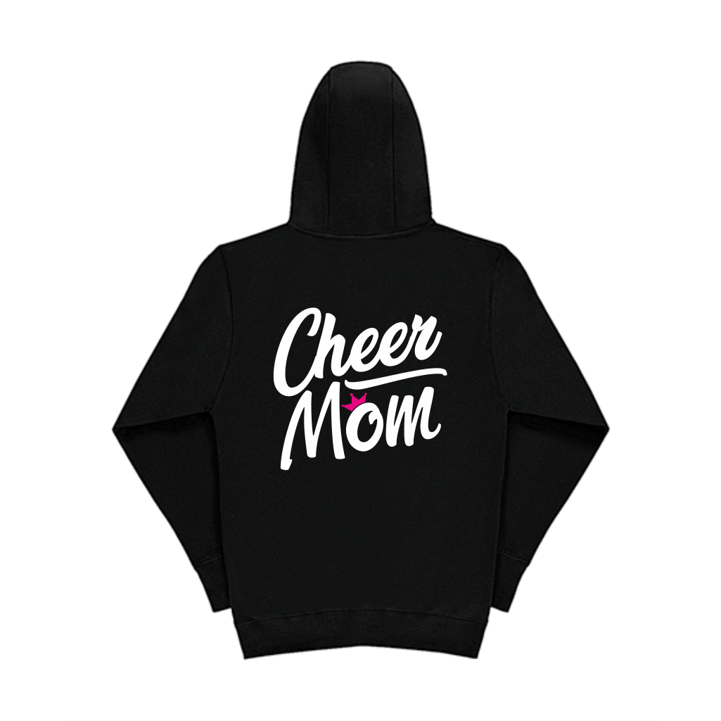 SG Cheer Mom hoodie med dragkedja