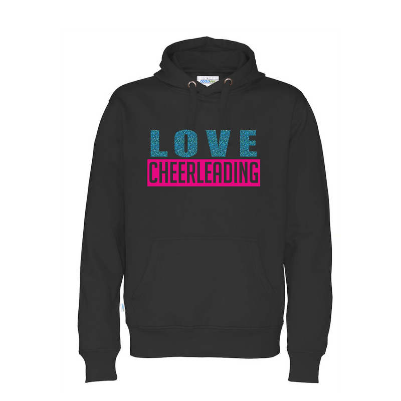 Cottover LOVE CHEERLEADING hoodie (ekologisk)