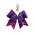 Purple Butterfly hairbow keyring