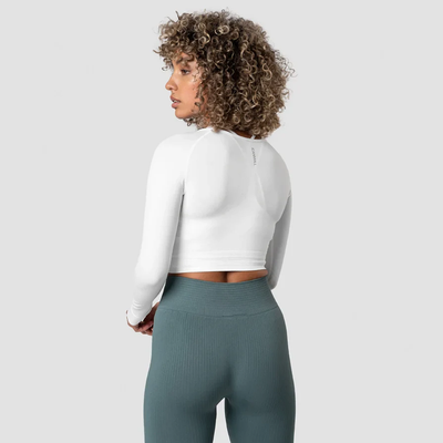 ICANIWILL Define Seamless LS Crop Top