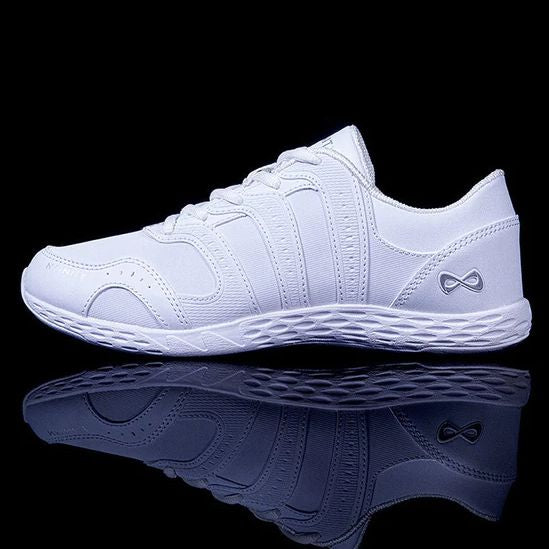 Solid white store cheer shoes