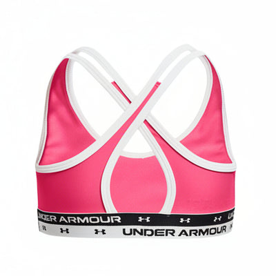 Under Armour girls' Crossback Solid sports bra