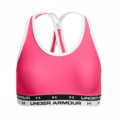 Under Armour girls' Crossback Solid sports bra