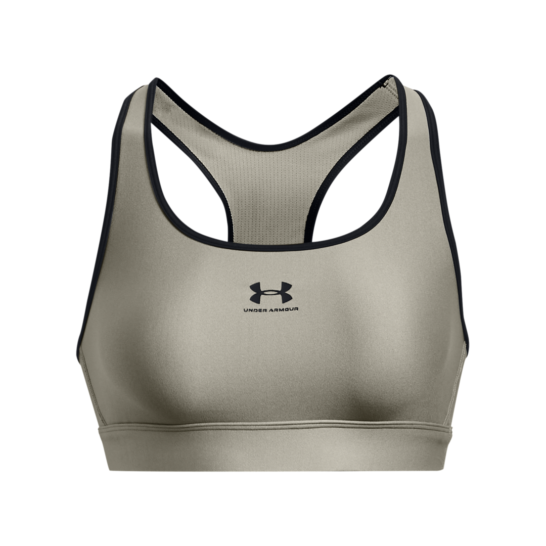 Under Armour Authentics mid support padless sports bra in purple