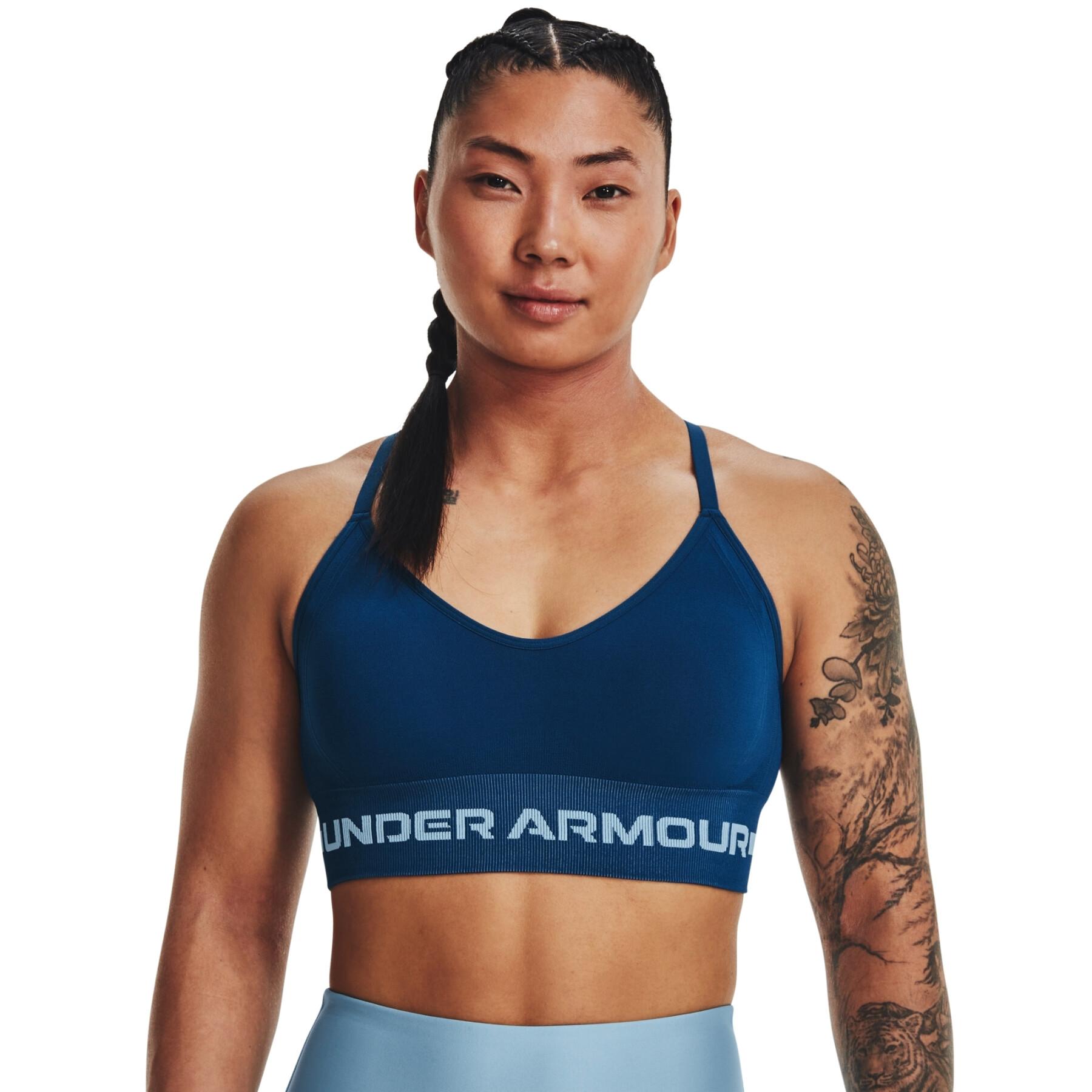 Buy Under Armour Women's UA Seamless Low-Support Training Sports Bra Green  in KSA -SSS