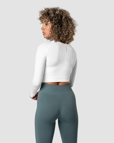 ICANIWILL Define Seamless LS Crop Top