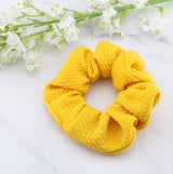 Creped scrunchie