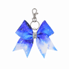 Blue Space hairbow keyring