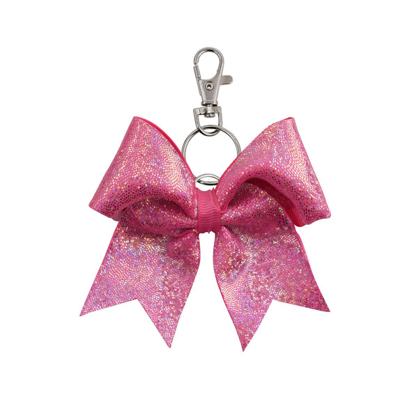 Black/Silver Dotted hairbow keyring - Eurocheer