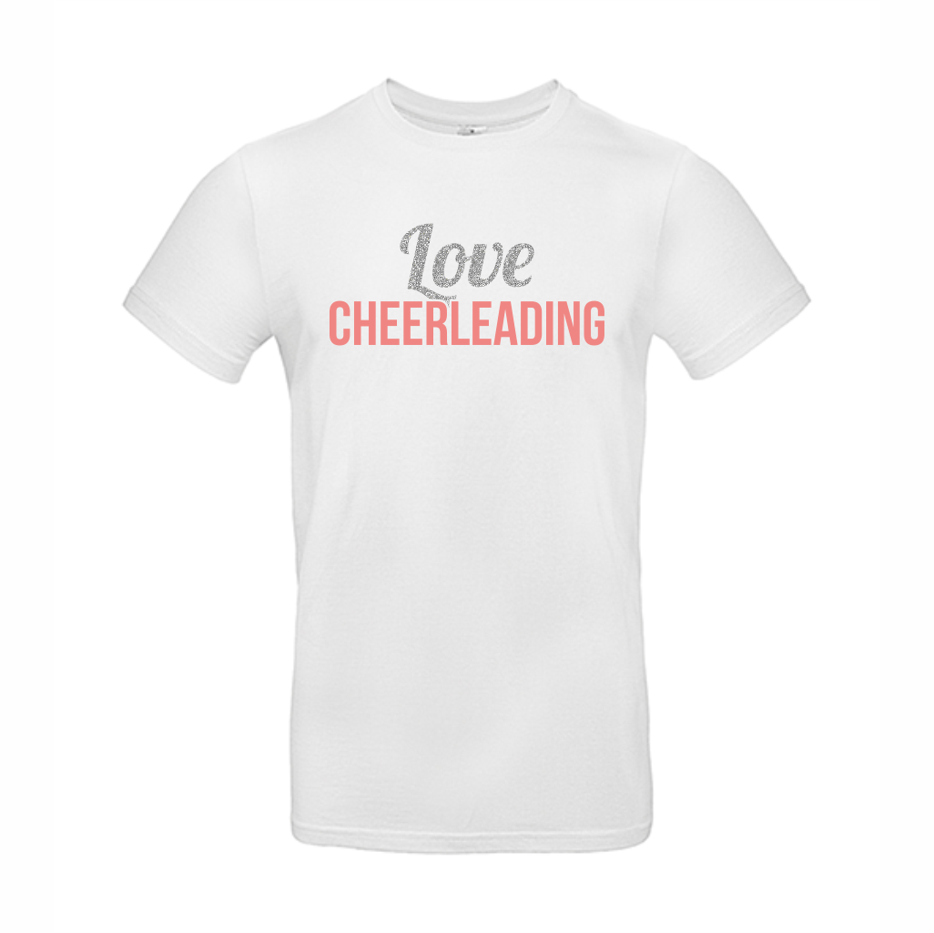 Älska cheerleading t-shirt