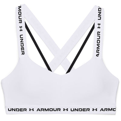 Under Armour Women's Crossback Low Sports Bra, (025) Castlerock