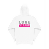 SG LOVE CHEERLEADING hoodie med dragkedja