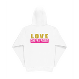 SG LOVE CHEERLEADING hoodie med dragkedja