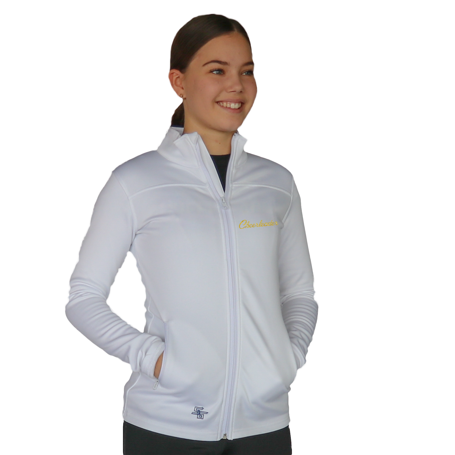 Skillz Gear Invincible jacket with Cheerleader print