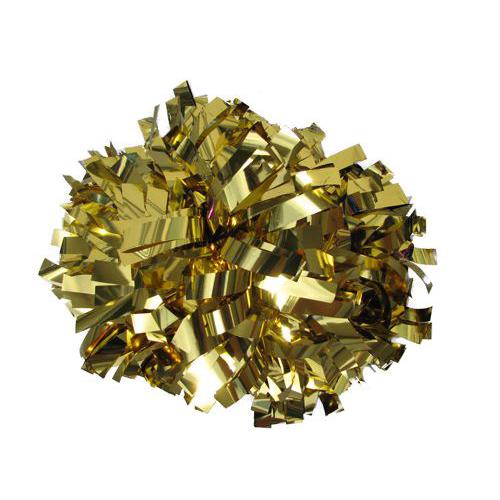 Metallic gold pom