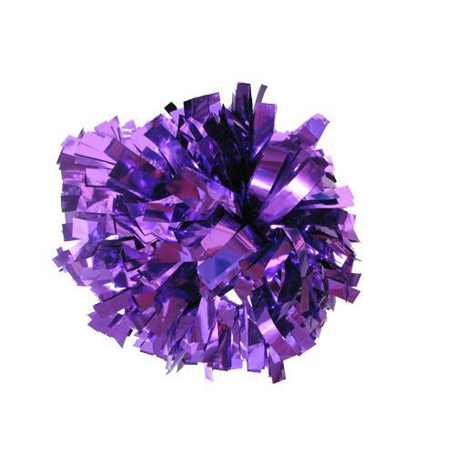 Metallisk lila pom pom