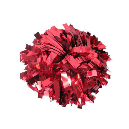 Metallisk röd pom pom