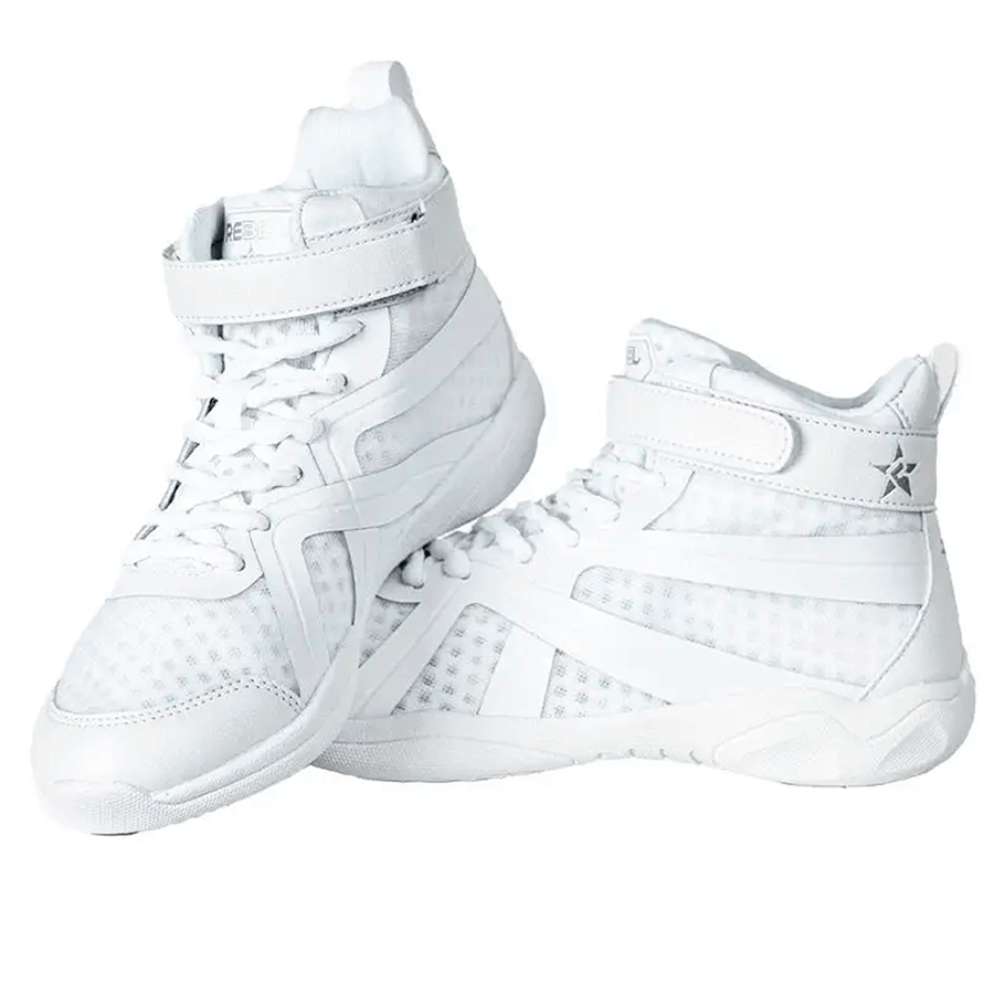 Rebel Athletic Unisex's Revolt Cheer Shoe, White, 12 