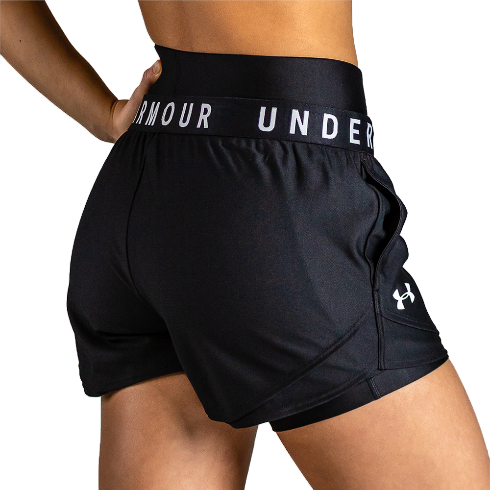 Shorts Under Armour Women Play up 3.0 Shorts Black-Cerise-Cerise - Fútbol  Emotion